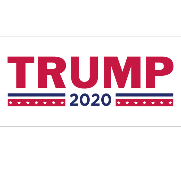 Popular Item. Buy in Quantity and Save! Trump White 2020 Bumper Sticker