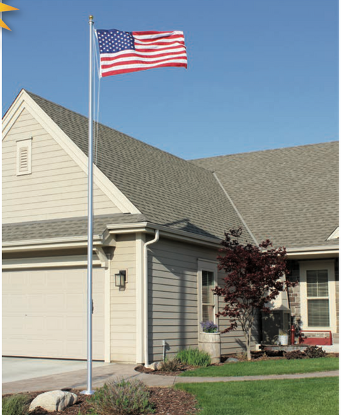 Special Budget Series Flagpoles Eder Flag three section 20ft and four