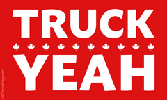 Truck Trudeau Red Canadian Convoy Flag Made in USA