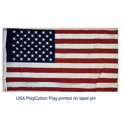 3x5 American Flag poly-cotton Made in USA.