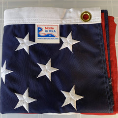 American Flag Nylon Embroidered - Made in USA.