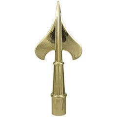 Metal Army Spear - Gold - One Piece Construction