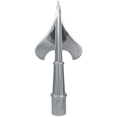 Metal Army Spear - Silver - One Piece Construction