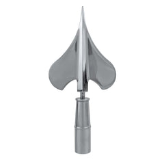 Metal Army Spear - Silver - With Removeable Spear Top