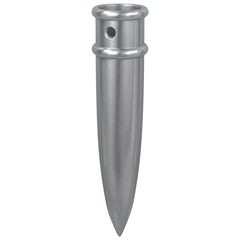 Metal Pointed Bottom Ferrule - Silver
