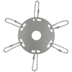 Metal Award Ribbon Pole Ring - Silver
