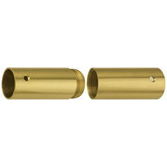 Brass Screw Joints For Wood Pole - Polished Brass