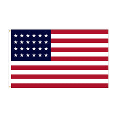 24-Star American Flag - Missouri - Nylon Appliqué Cut and Sewn - Made in USA