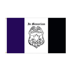 3x5 Police Mourning Flag Made in USA