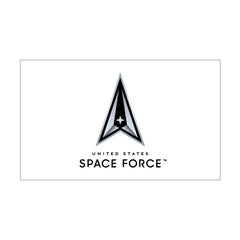 Space Force Logo White 3x5 ft Flag - Made in USA