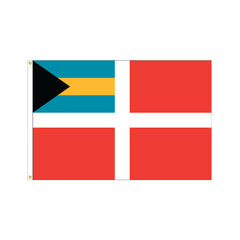 12x18 inch Bahamas Merchant Flag - Nylon - Made in USA