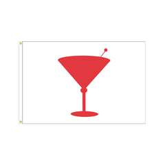 12x18 inch Cocktail Time Flag - Nylon - Made in USA
