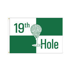 12x18 inch 19th Hole Flag - Nylon - Made in USA