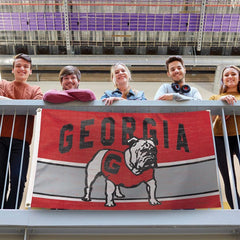 Georgia Bulldogs Vintage Collegiate Flag – Deluxe 3x5 Made in USA