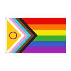 2021 Intersex Rainbow Pride Progress Flag Made in USA