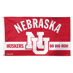 Nebraska Cornhuskers College Vault Flag – Deluxe 3x5 Made in USA