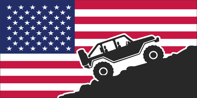 American JEEP Bumper Sticker