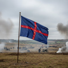 Dobbins flag in use on a battle field