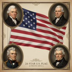 24-Star Flag Presidents Montage