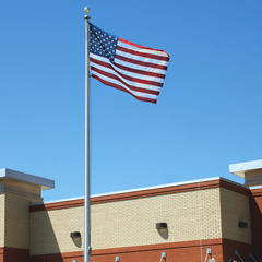 25ft Hurricane Flagpole Package - ECH25
