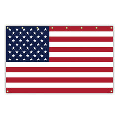 Wall-Mounted American Flag – Large-Scale Display