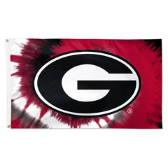 Georgia Bulldogs Tie Dye Flag - Deluxe 3x5 ft - Made in USA