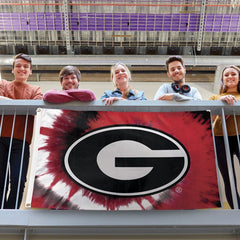 Georgia Bulldogs Tie Dye Flag - Deluxe 3x5 ft - Made in USA