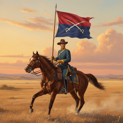Custer Headquarters Flag 3x5 Cotton | Historical Cavalry Guidon
