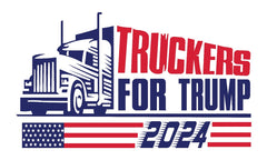 Truckers for Trump Bumper Sticker