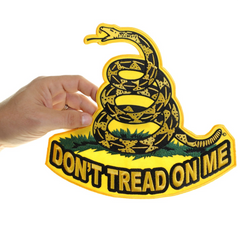Don't Tread On Me Patch - 10x10 inch Huge Iron on
