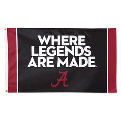Alabama Crimson Tide Where Legends Are Made Flag - Deluxe 3x5 ft - Made in USA