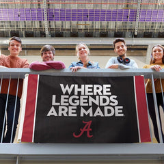 Alabama Crimson Tide Where Legends Are Made Flag - Deluxe 3x5 ft - Made in USA