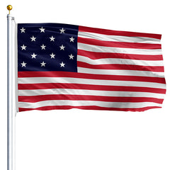 Star-Spangled Banner Flag - 15 Star Sewn Appliqué - Made in USA