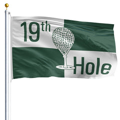 12x18 inch 19th Hole Flag - Nylon - Made in USA