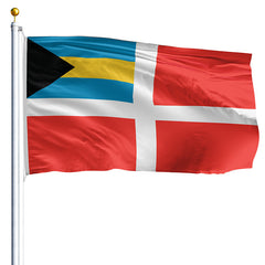 12x18 inch Bahamas Merchant Flag - Nylon - Made in USA