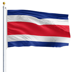 Costa Rica Flag (No Seal) - Made in USA