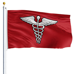 12x18 inch Surgeon Flag - Nylon - Made in USA