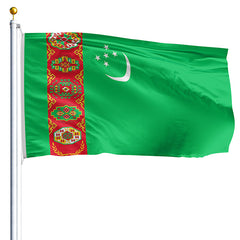 Turkmenistan Flag - Made in USA