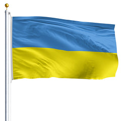 High-Quality Ukraine Flag Sewn Made in USA