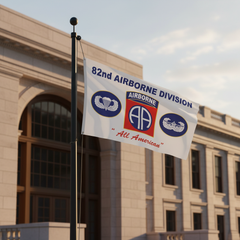 82nd Airborne Division flag lifestyle photo