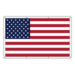 American flag on a white background