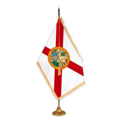 Florida State Flag - Outdoor - Pole Hem with Optional Fringe- Nylon Made in USA
