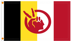 American Indian Movement Double Sided Flag 3x5 Economical