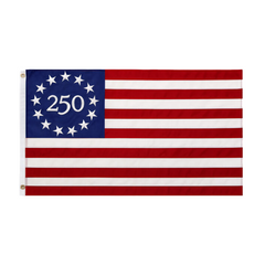 Betsy Ross 250th Flag Commercial Sizes Made in USA
