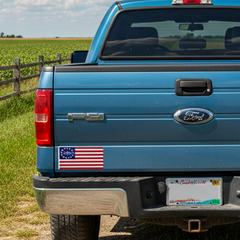 Betsy Ross 250 Flag Car Magnet