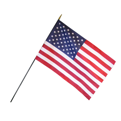 2x3 US Classroom Flag on Black Staff - Made in the USA