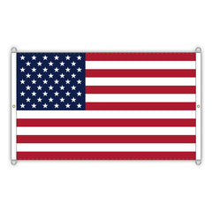 Wall-Mounted American Flag – Large-Scale Display