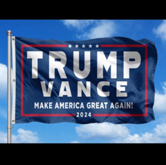 Trump Vance Make America Great Again Double Sided Flag BOGO
