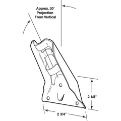 3/4 in. Zinc-Plated Steel Flagpole Bracket