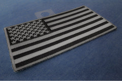 US Flag Patch Black and Gray 4 Inch - 4x2.2 inch